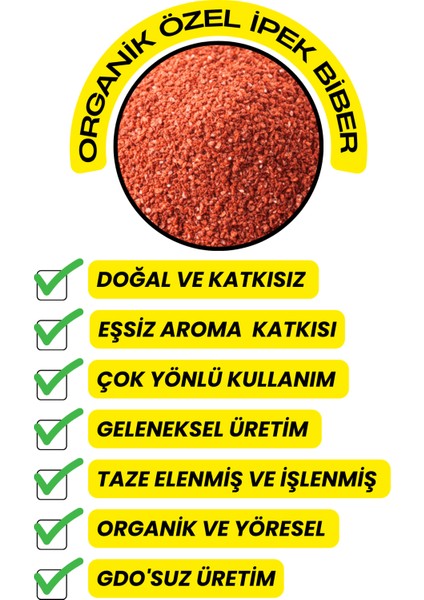 Özel Ipek Biber - ( Organik , Katkısız , Yöresel) 75GR fırsatları