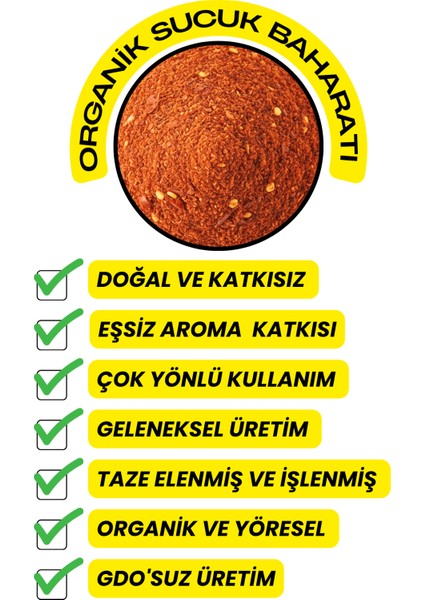 Sucuk Baharatı ( Taze Öğütülmüş, Katkısız,organik ) 50GR fırsatları