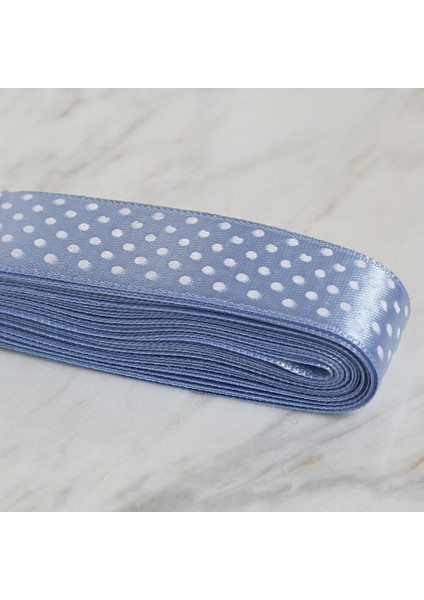 Loren Crafts 2cm 10 mt Mavi Saten Puantiyeli Kurde fiyatları
