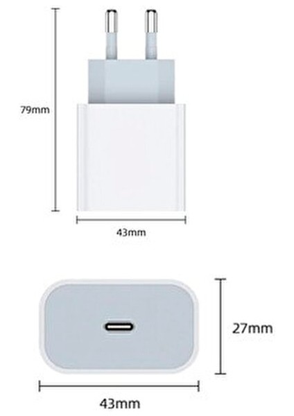 Iphone 12 13 14 15 Pro Max Uyumlu Yeni Type-C Girişli Şarj Aleti 20W Hızlı Şarz Cihazı Güç Adaptörü fırsatları