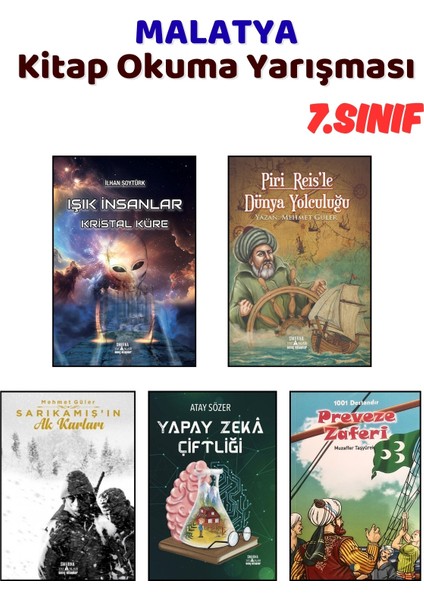 Malatya Kitap Okuma Yarışması 7.sınıf Kitapları, 5 Kitap Set, 7.sınıf Masal Öykü