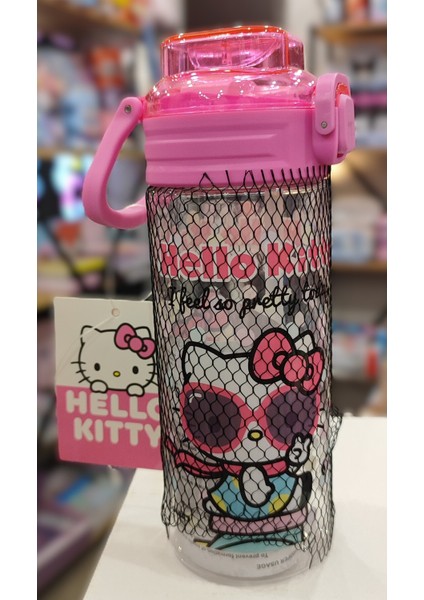Hello Kitty Figürlü Plastik Matara Suluk 500ML AD61119
