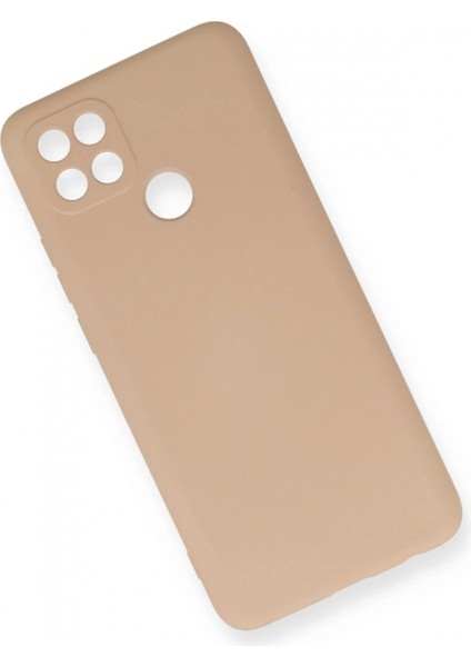 Oppo A15 Kılıf Nano Içi Kadife Silikon - Pudra (K95) modelleri