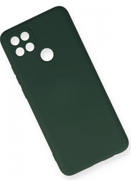 Oppo A15 Kılıf Nano Içi Kadife Silikon - Koyu Yeşil (K95) modelleri