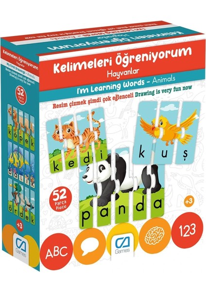 Kelimeleri Öğreniyorum Hayvanlar