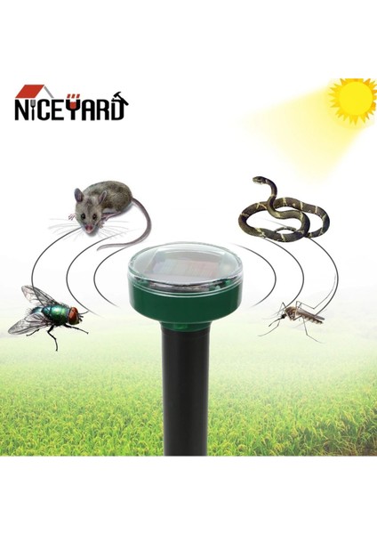 Solar Güneş Enerjili Yabanı Hayvan Akrep Köstebek Yılan Fare Kovucu 500-750MT Arası Etkili Kare modelleri