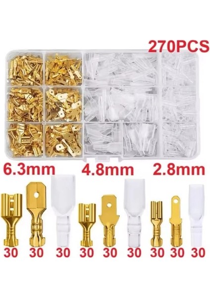 MR-274F-1 Kutulu Dişi Erkek Kablo Terminali Seti 270 Parça