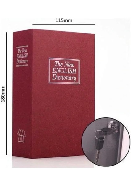 Kitap Görünümlü Gizli Kasa Büyük Boy Anahtarlı Kilitli Para Kasası fırsatları