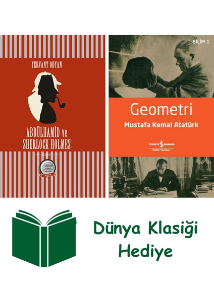 Abdülhamid ve Sherlock Holmes + Geometri + Dünya Klasiği Hediye