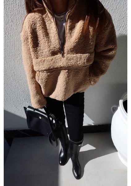 Kanguru Cepli Teddy Sweat modelleri