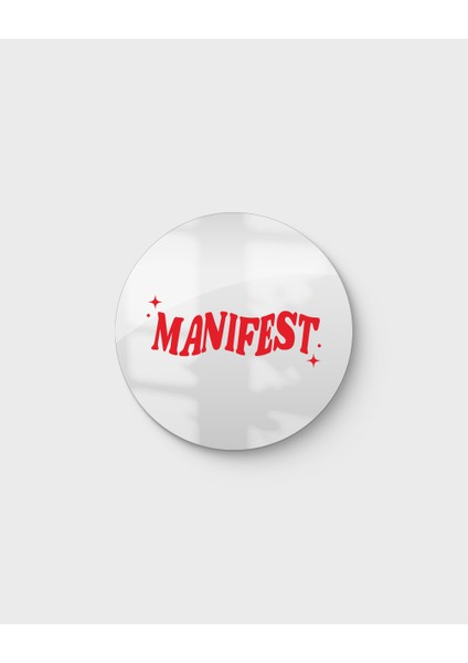 Mood Ayna Manifest - Tasarım Ayna, Pinterest Dekoru, Dekoratif Baskılı Ayna, Yazılı Ayna