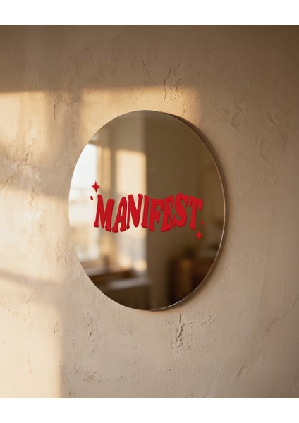 Mood Ayna Manifest - Tasarım Ayna, Pinterest Dekoru, Dekoratif Baskılı Ayna, Yazılı Ayna modelleri
