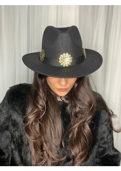Tasarım Aksesuarlı Panama Fötr Şapka modelleri
