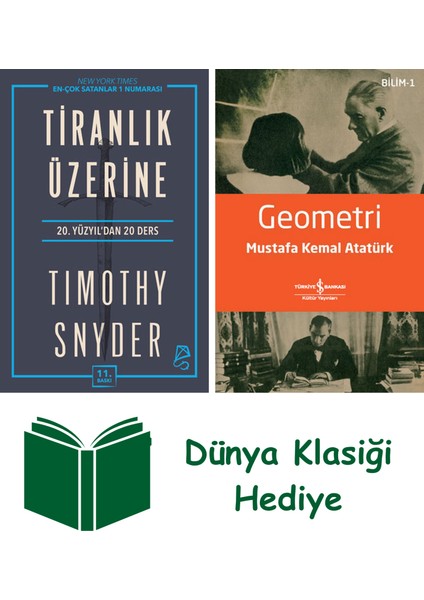 Tiranlık Üzerine + Geometri + Dünya Klasiği Hediye