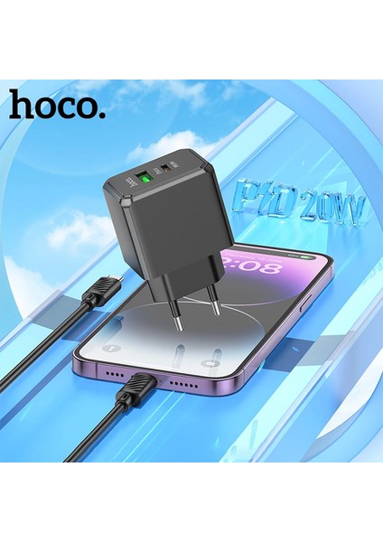 Hoco CS14A Ocean PD20W+QC3.0 Girişli Hızlı Şarj Başlığı ve Type-C To iPhone - ?52?86E0-4G1 indirimleri