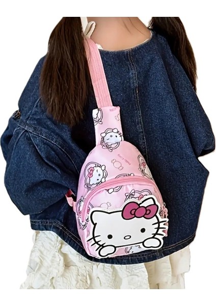 Çocuk Omuz Çantası Çapraz Çanta Hello Kitty Figürlü Küçük Boy (15CM * 12 Cm) AD12221