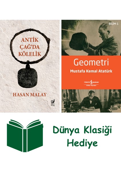 Antik Çağ’da Kölelik (Ciltli) + Geometri + Dünya Klasiği Hediye