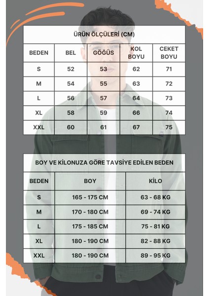 Erkek Yeşil Kot Ceket Relax Fit Kapaklı Çift Cepli Gömlek Yaka fırsatları