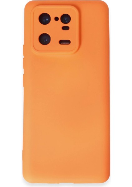 Xiaomi Mi 13 Pro Kılıf Nano Içi Kadife Silikon - Turuncu - FKU4554-4905