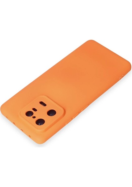 Xiaomi Mi 13 Pro Kılıf Nano Içi Kadife Silikon - Turuncu - FKU4554-4905 modelleri