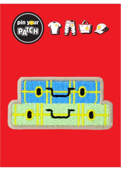 Ütü ile Yapışan Yama 7049 Sevimli Valizler