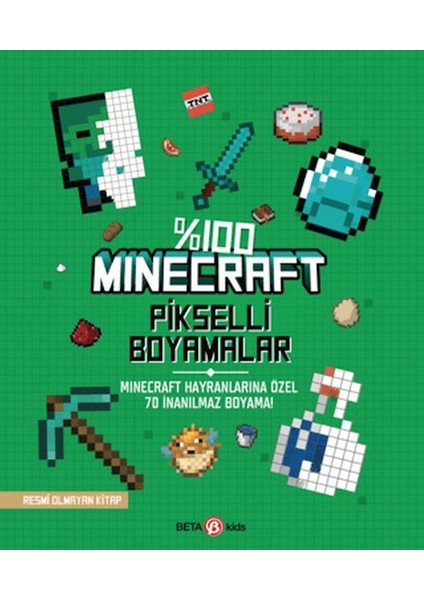 %100 Minecraft Pikselli Boyamalar