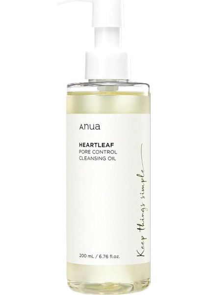 Anua Heartleaf Pore Control Cleansing Oil 200ML - Gözenek Arındırıcı Yağ Bazlı Vegan Temizleyici modelleri