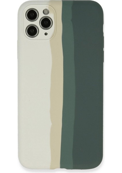 iPhone 11 Pro Kılıf Ebruli Lansman Silikon - Beyaz-Gri - FKU4701-4460 fiyatları