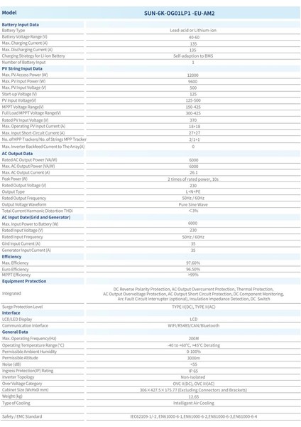 - Inges 6 Kw Off-Grid Tam Sınus Akıllı Inverter - 48 Volt 6000 Watt Invertor modelleri