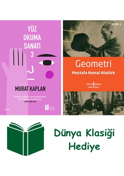 Yüz Okuma Sanatı - 3 + Geometri + Dünya Klasiği Hediye