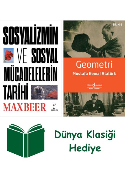 Sosyalizmin ve Sosyal Mücadelerin Tarihi + Geometri + Dünya Klasiği Hediye