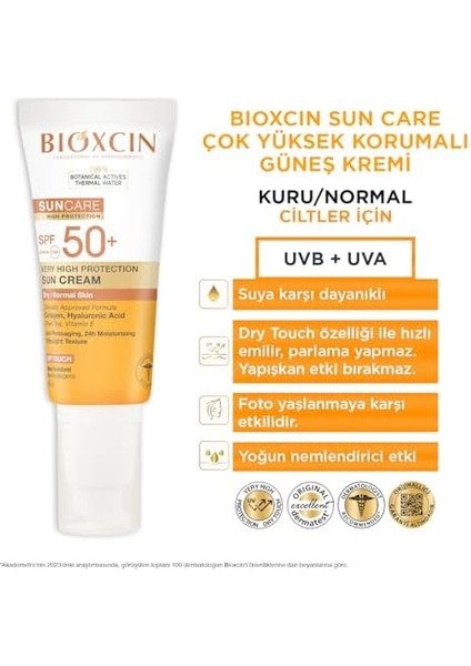 Bioxcin Sun Care Spf 50 Güneş Koruyucu Set – Yüz Kremi 50 ml + Vücut Spreyi 200 ml – Kuru ve Normal Ciltler Için, Suya Dayanıklı, Anti-Alerjik