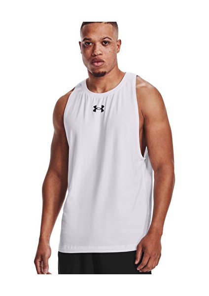 Ua Zone Tank Erkek Basketbol Atleti 1361901-100 Beyaz