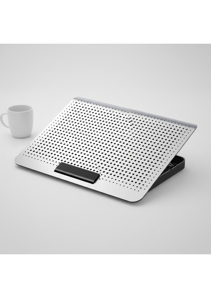 Notebook Soğutucu Hız Ayarlı Fanlı Icecoorel Alüminyum Ergonomik Stand Sessiz Güçlü Soğutma