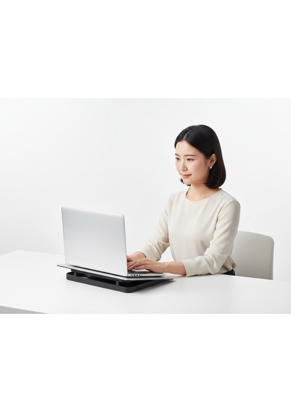 Notebook Soğutucu Hız Ayarlı Fanlı Icecoorel Alüminyum Ergonomik Stand Sessiz Güçlü Soğutma fiyatları