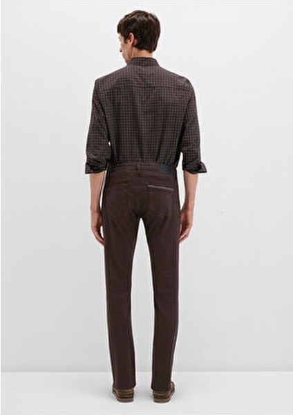 Jake Mavi Black Koyu Kahverengi Gabardin Pantolon 0042290686 indirimleri