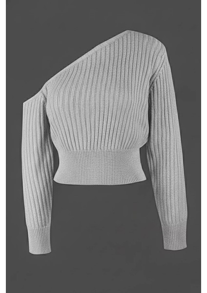 Omuz Açık Kabartmalı Kadın Triko Kazak P-00018476 fiyatları