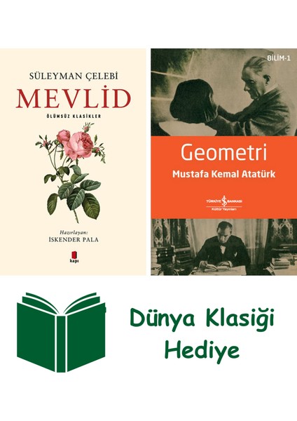 Mevlid - Süleyman Çelebi + Geometri + Dünya Klasiği Hediye