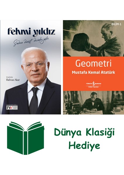 Fehmi Yıldız - Sadece Dürüst Desinler Yeter + Geometri + Dünya Klasiği Hediye