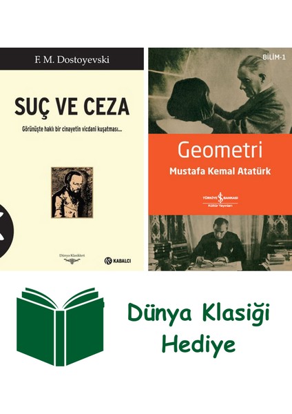 Suç ve Ceza + Geometri + Dünya Klasiği Hediye