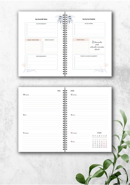 2025-2026 A5 Akademik Ajanda & Spiralli & 15X21 cm & 16 Aylık fiyatları