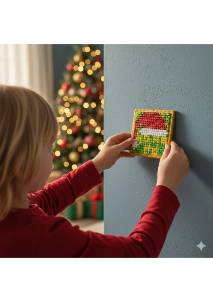 Flexi Piksel Sanat Kiti – Yılbaşı Temalı Piksel Sanatı - Mozaik - 10*10 cm - PFY1002