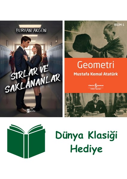Sırlar ve Saklananlar + Geometri + Dünya Klasiği Hediye