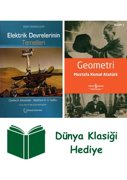 Elektrik Devrelerinin Temelleri (Ciltli) + Geometri + Dünya Klasiği Hediye