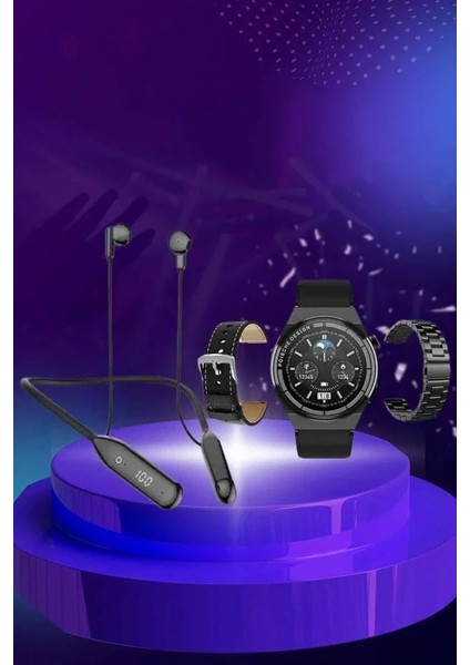 Alarm ve Titreşim Özellikli Akıllı Saat ve Mikrofonlu Kablolu Bluetooth Kulaklık 60 Saat indirimleri