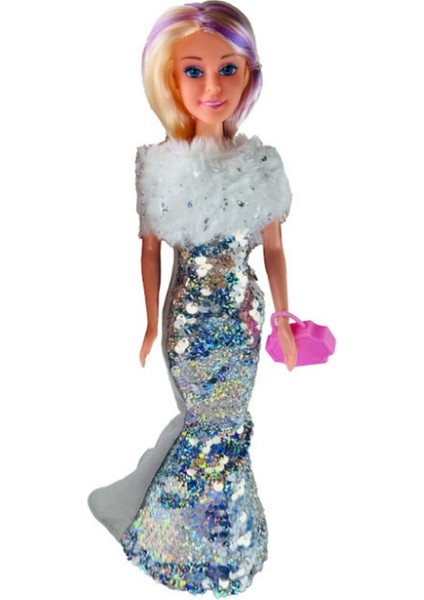 Renk Değiştiren Prenses Bebek 30 cm - 66772 - Gri (Lisinya)