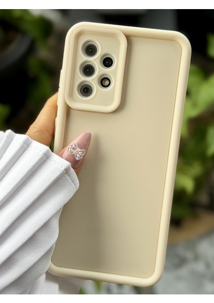 Galaxy A52 Uyumlu Mat Lansman Parmak Izi Bırakmaz Esnek Silikon Kılıf