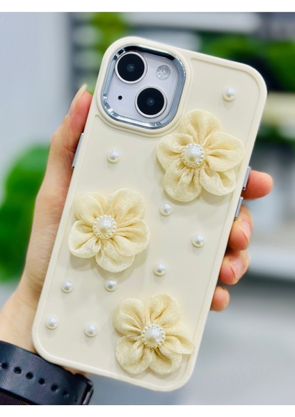 Iphone 13 - 14 ve 15 Uyumlu Tül Çiçek Oyuncak Tasarımlı Esnek Silikon Kılıfı fiyatları