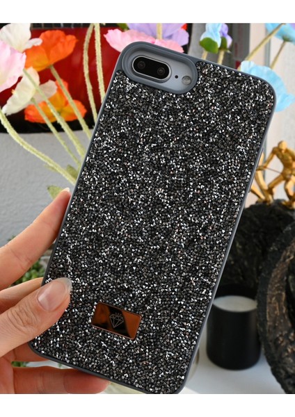 Iphone 6 Plus 7 Plus ve 8 Plus Uyumlu Elmas Tasarımlı Taşlı Işıltılı Parlak Pırlanta Silikon Kılıf fiyatları