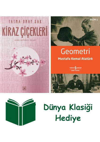 Kiraz Çiçekleri + Geometri + Dünya Klasiği Hediye